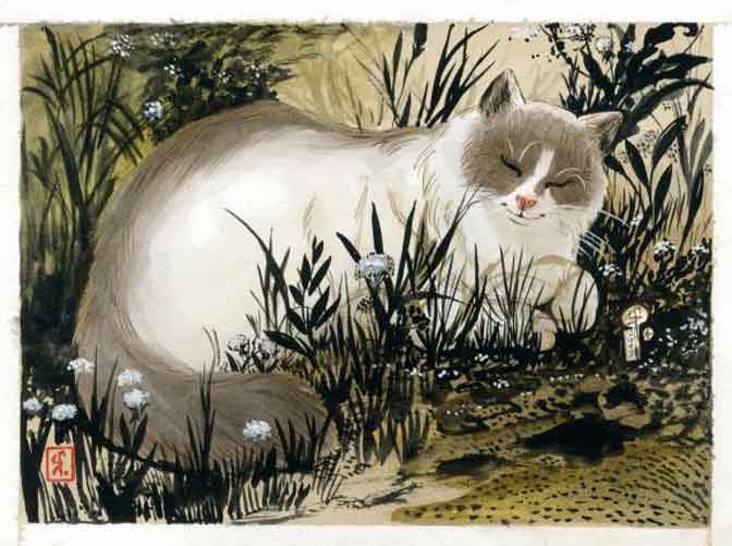 Aquarelle du ragdoll
