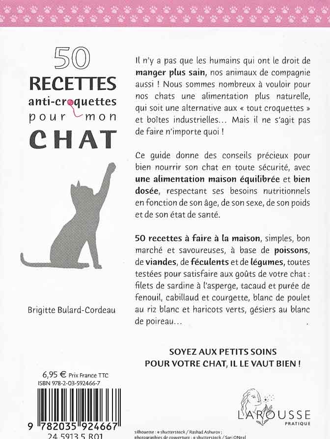 50 recettes anti-croquettes pour mon chat Brigitte Bulard-Cordeau 